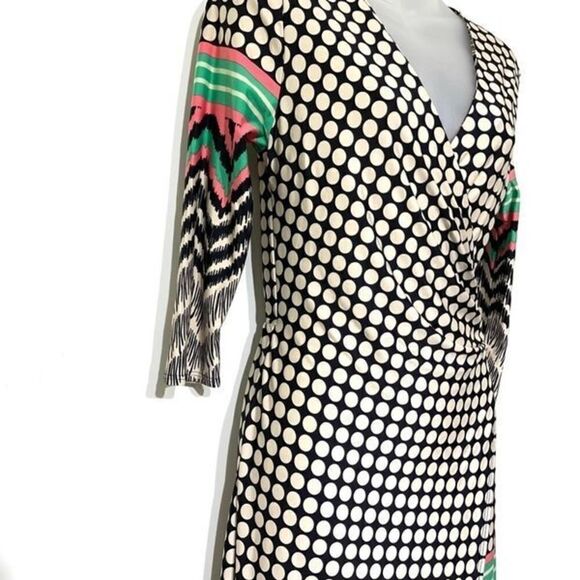 Purple Rain surplice crossover faux wrap dress S - Picture 7 of 12